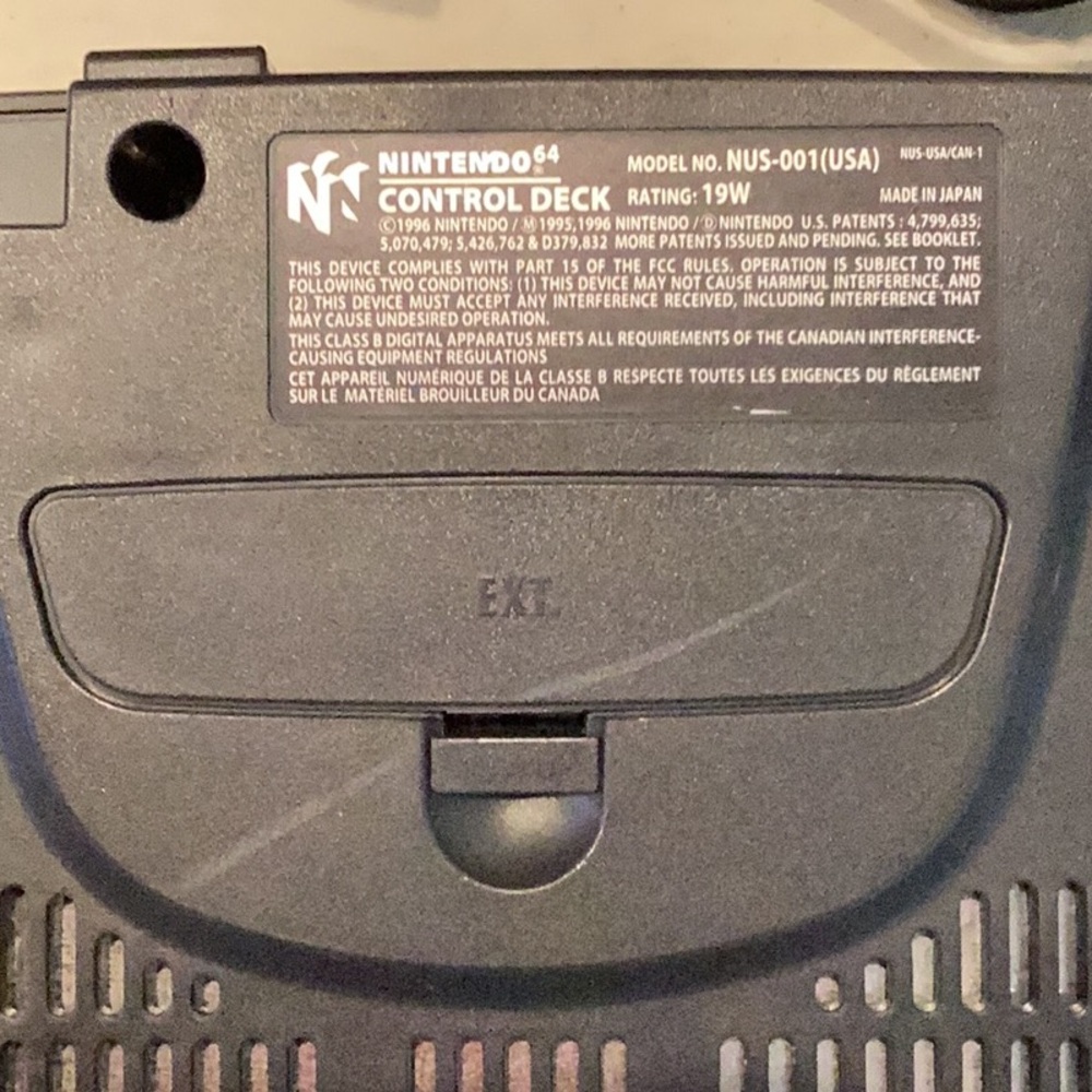 Nintendo 64 Console & N64 Controller Original Black OEM Authentic - Picture 7 of 15